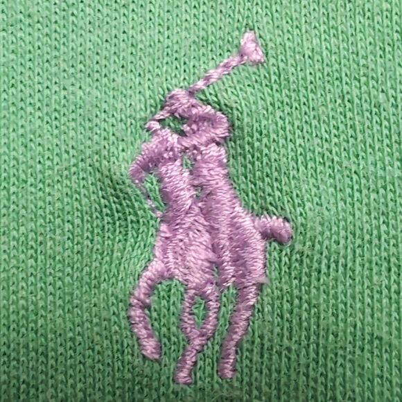 Ralph Lauren Sport Soft Green Cotton Polo Shirt M - Picture 3 of 7
